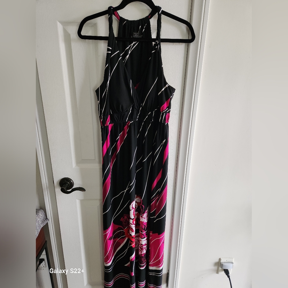 Glamour Black and Pink Dress SKU A09